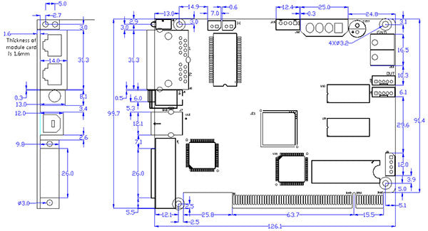 Novastar LED display controller MSD300-1 MSD600-1 LED sending card