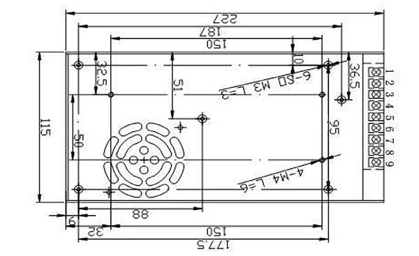 CZCL-LED-ディスプレイ-標準-電源-A-320-5-5V60A