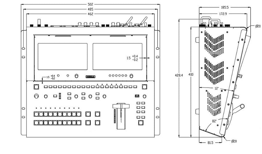RGBLink M3 Video-Skalierungs-Misch-LED-Videoprozessor