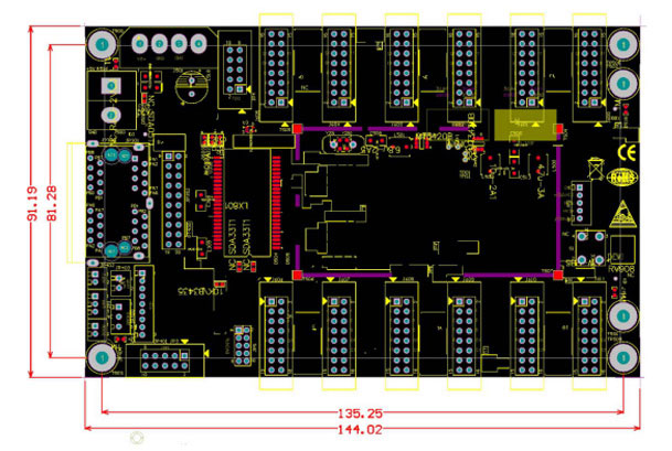 LED receiver card Mounting plate