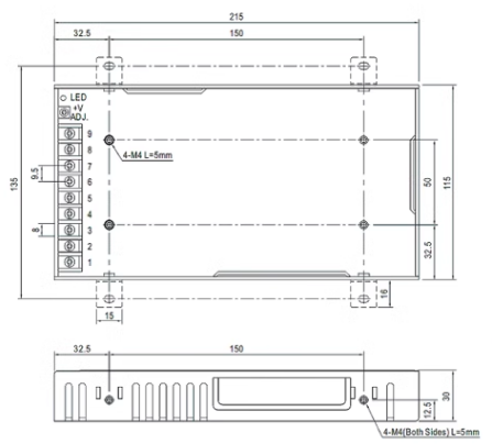 Alimentatore per display LED serie Meanwell LRS-300E