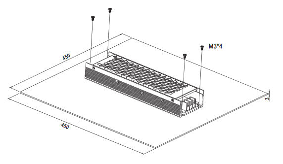 MEANWELL HSN-200 SERIES HSN-200-5B LED hiển thị nguồn cung cấp điện